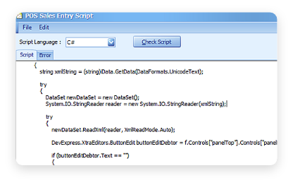 Support Report/Application Scripting